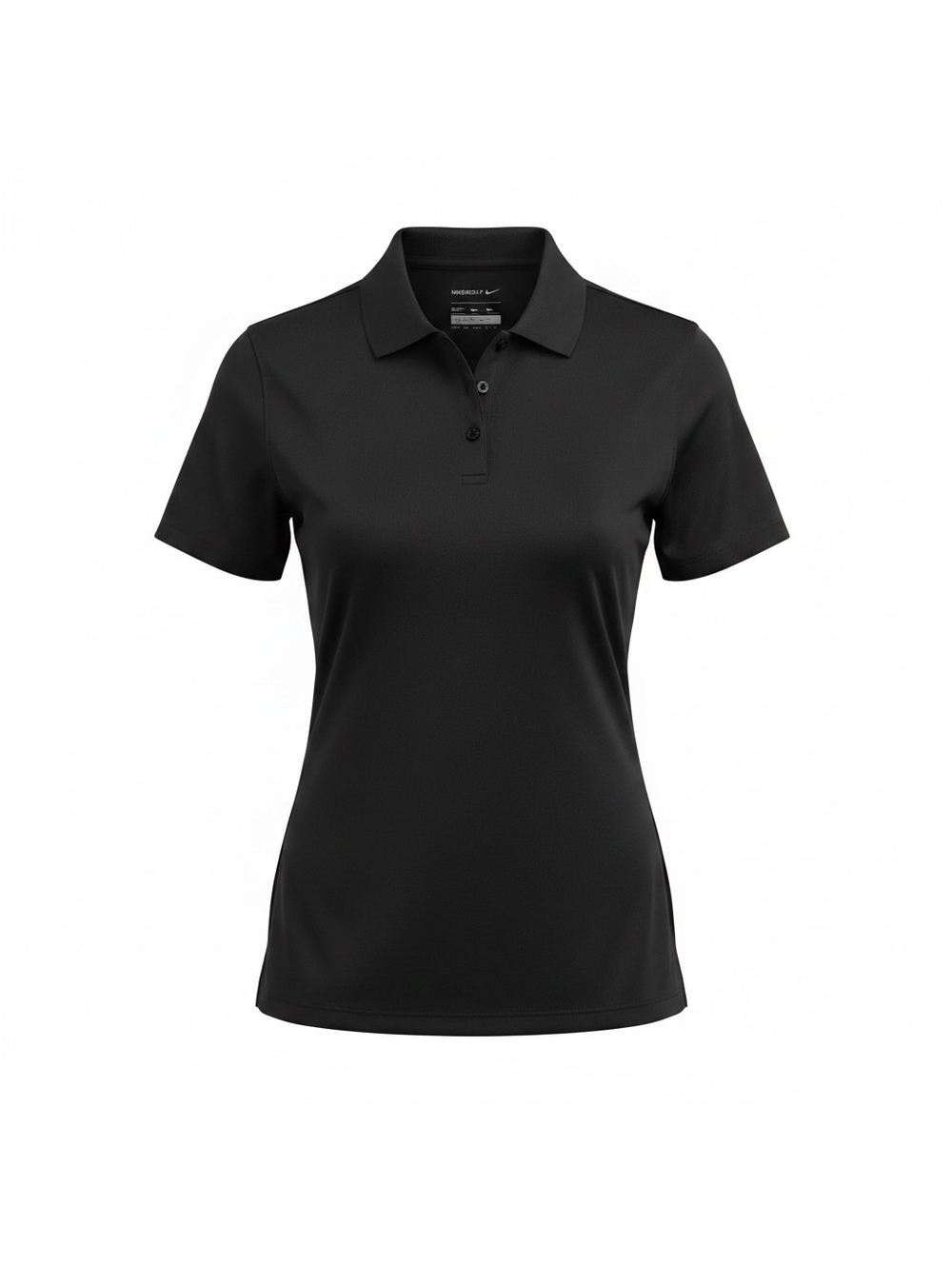 Nike Golf Woman’s Athletic Sportswear Black Fit Dry Polo Shirt Size Medium